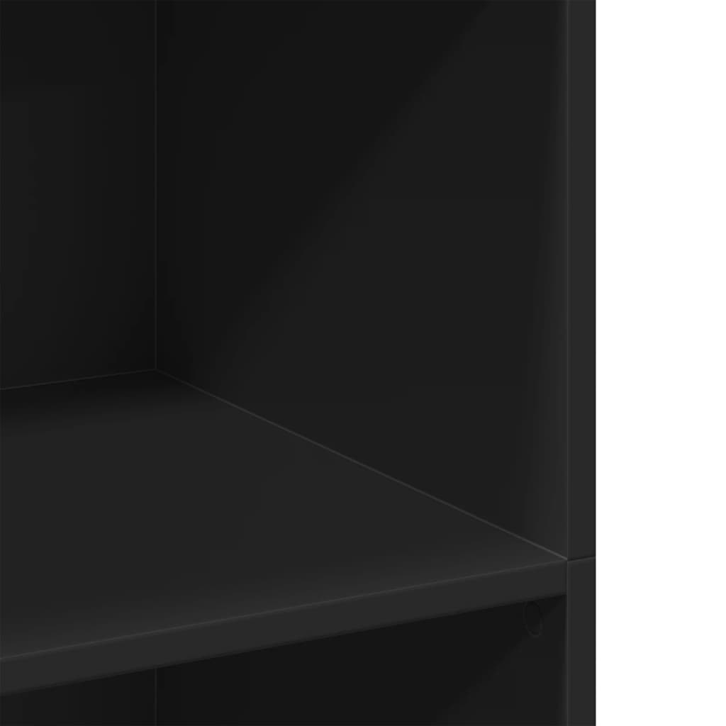 Bokhylle Svart 70x41x124 cm