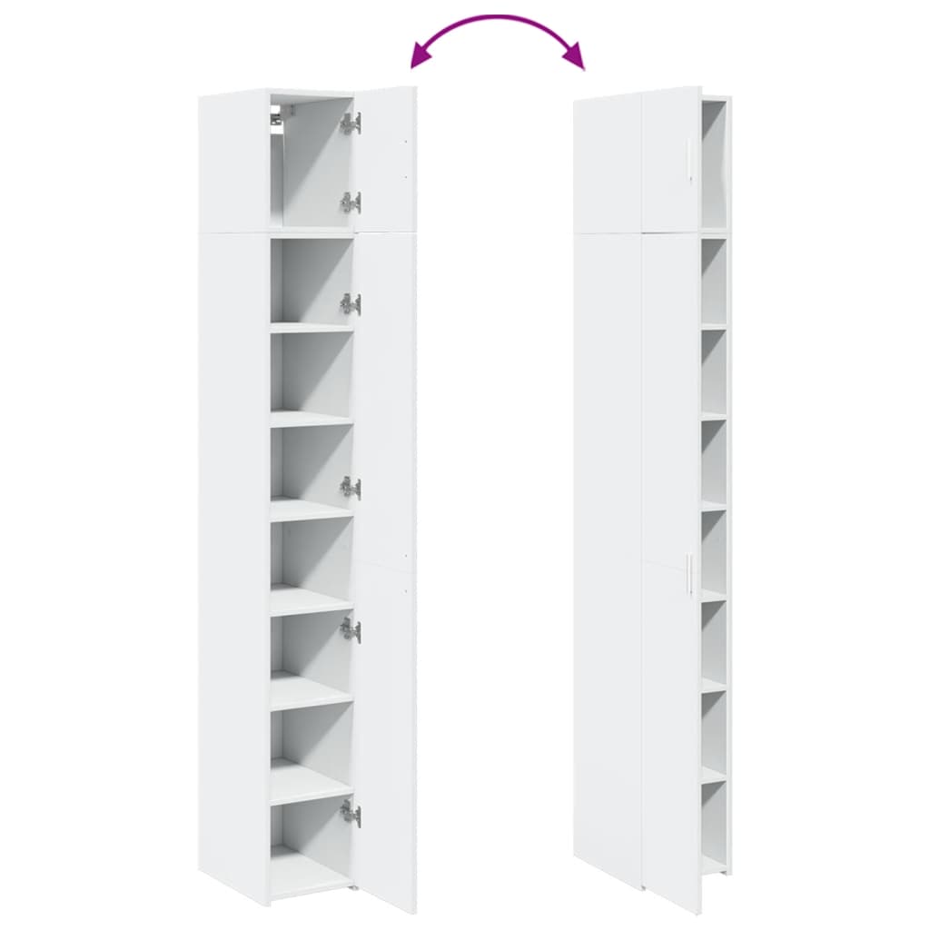 Skap Hvit 30x42,5x225 cm