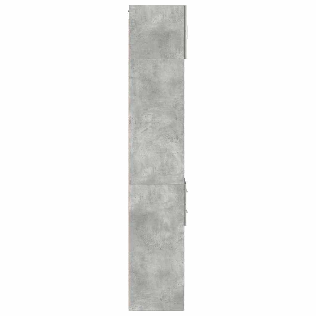 Skap Betonggrå 30x42,5x225 cm
