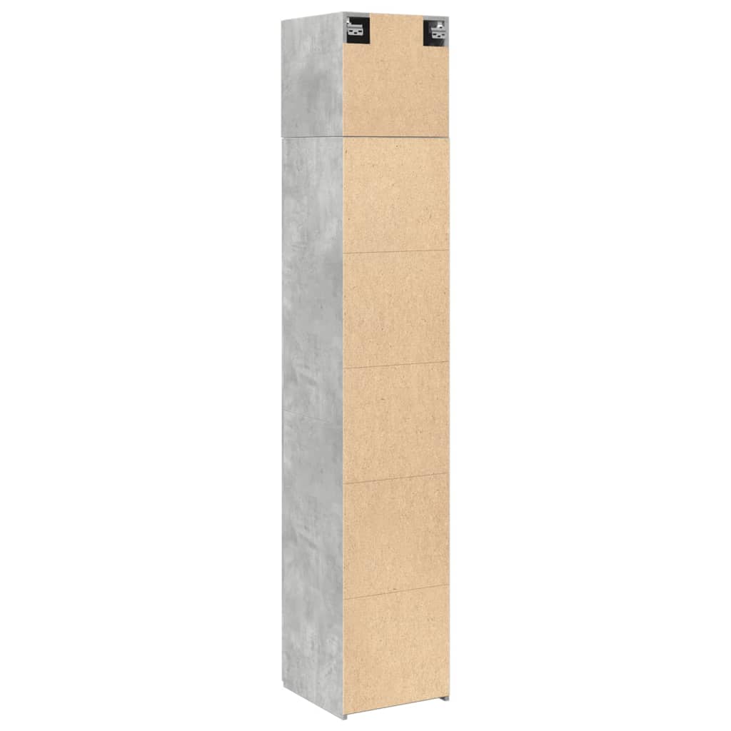 Skap Betonggrå 40x42,5x225 cm