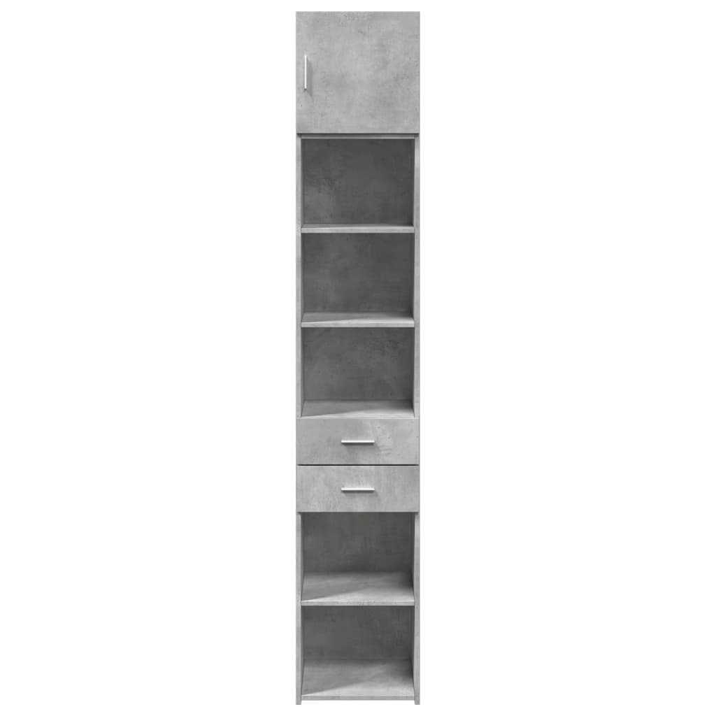 Skap Betonggrå 40x42,5x225 cm