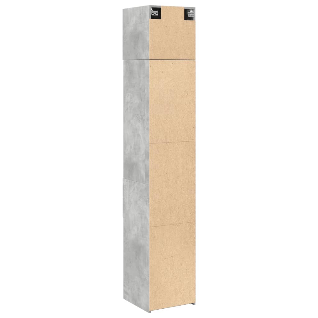 Skap Betonggrå 40x42,5x225 cm