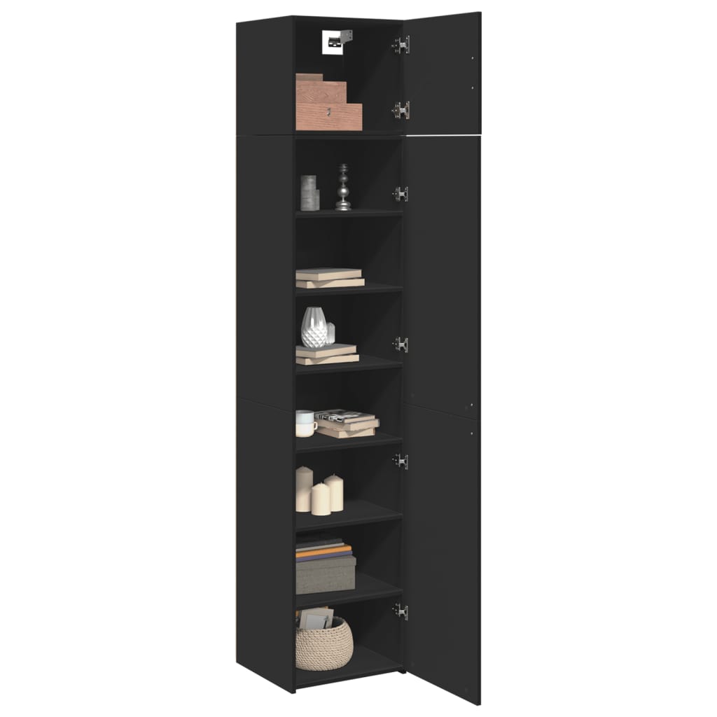 Skap Svart 45x42,5x225 cm