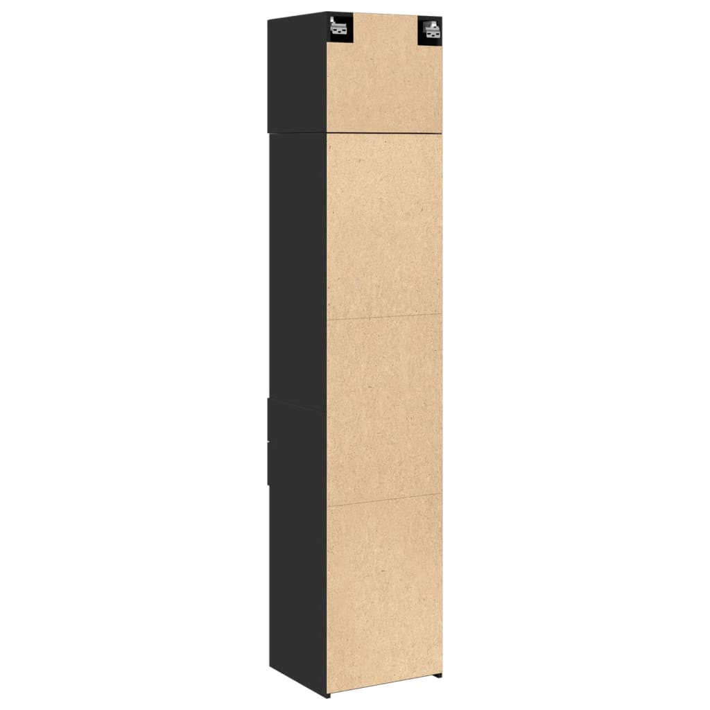 Skap Svart 45x42,5x225 cm