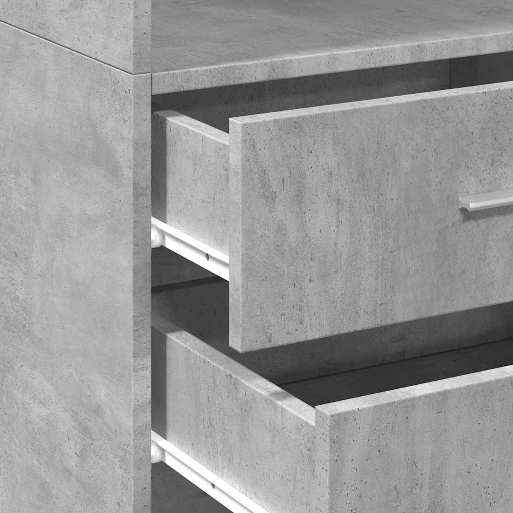 Skap Betonggrå 50x42,5x225 cm