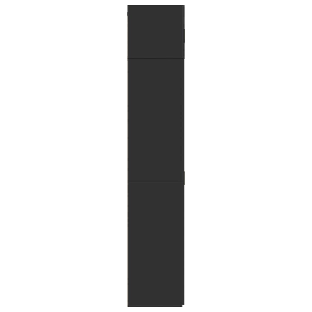 Skap Svart 70x42,5x225 cm