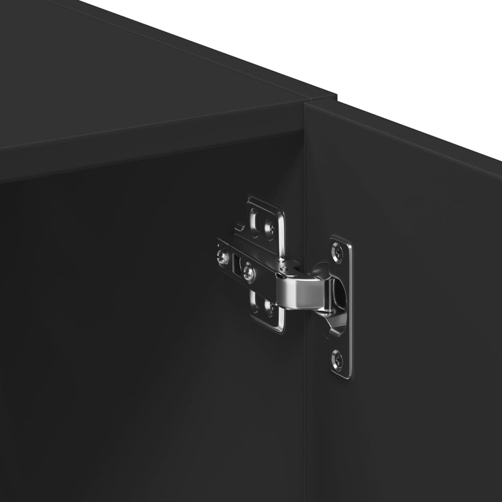 Skap Svart 70x42,5x225 cm