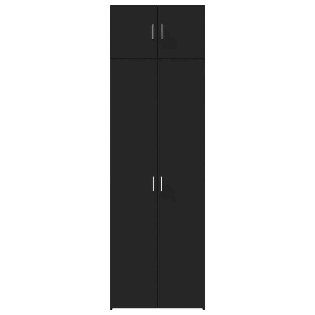 Skap Svart 70x42,5x225 cm