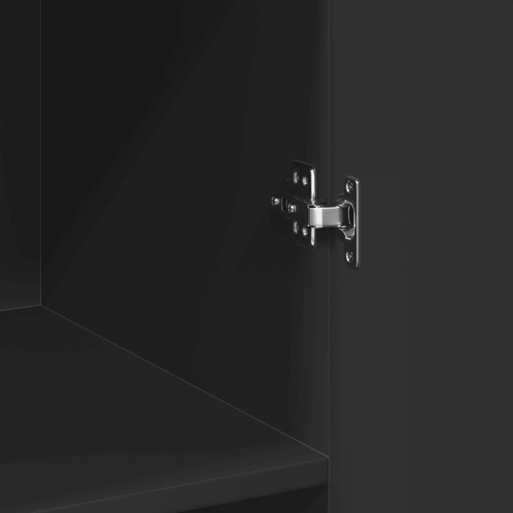 Skap Svart 70x42,5x225 cm