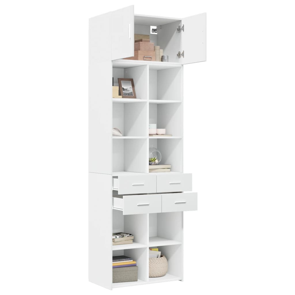 Skap Hvit 70x42,5x225 cm