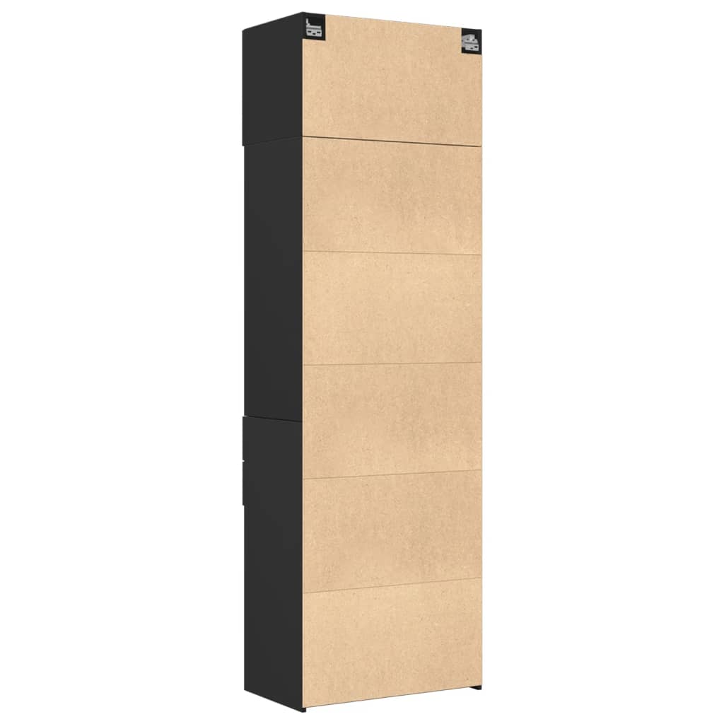 Skap Svart 70x42,5x225 cm