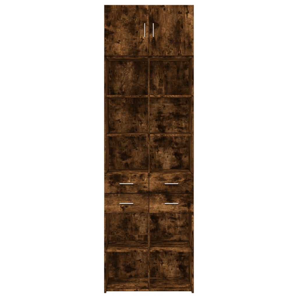 Skap Røkt Eik 70x42,5x225 cm