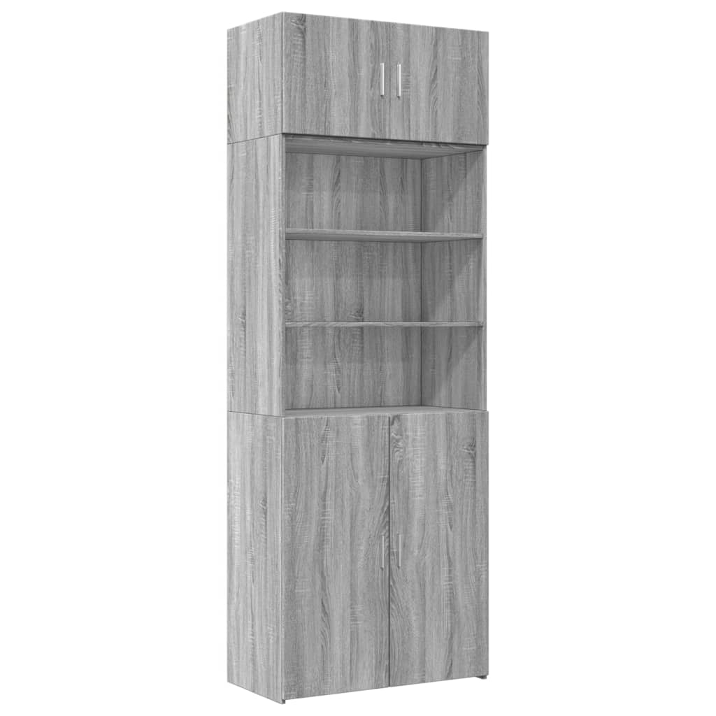 Skap Sonoma Grå 80x42,5x225 cm