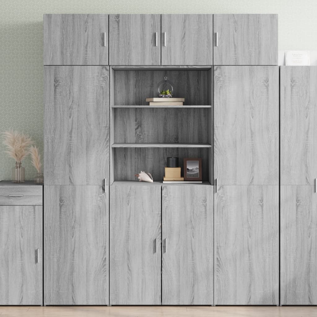 Skap Sonoma Grå 80x42,5x225 cm