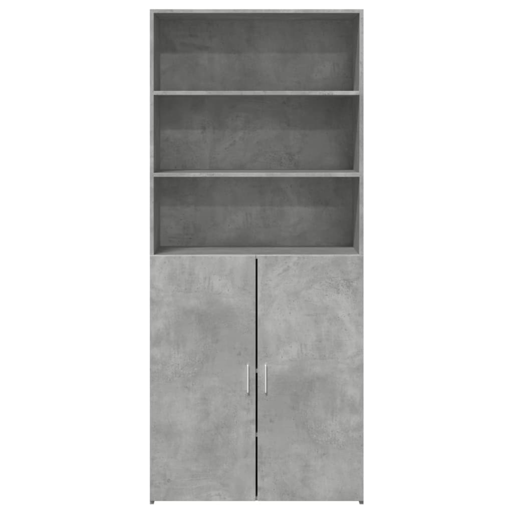 Skap Betonggrå 80x42,5x185 cm