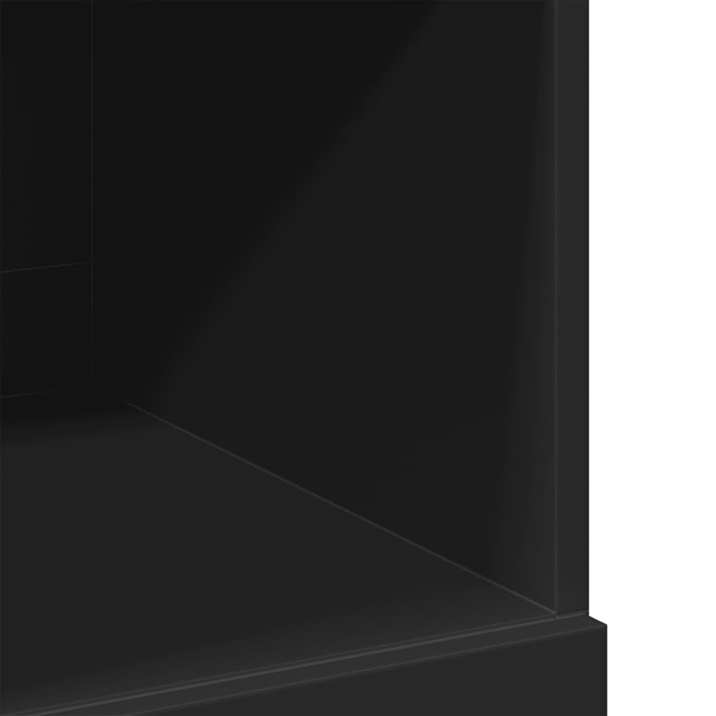 Bokhylle Svart 80x42,5x124 cm