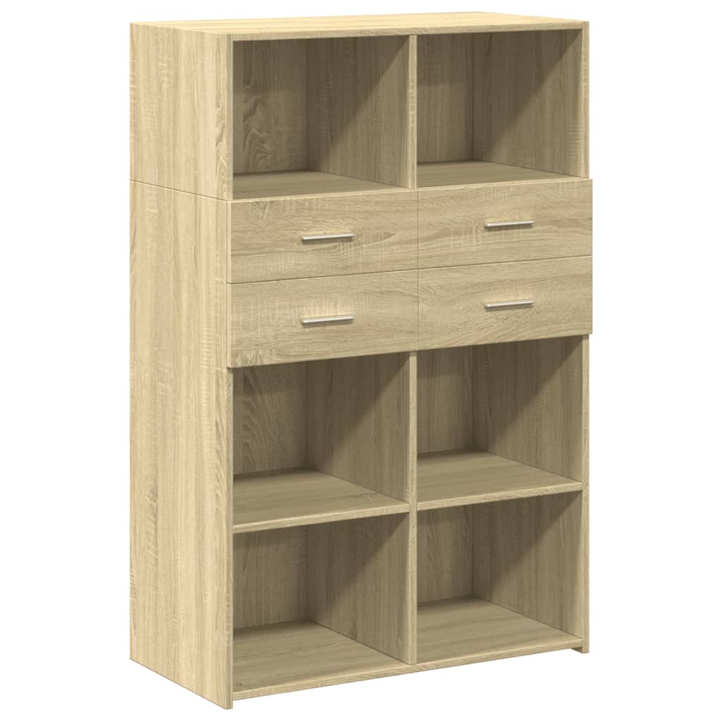 Bokhylle Sonoma Eik 80x42,5x124 cm