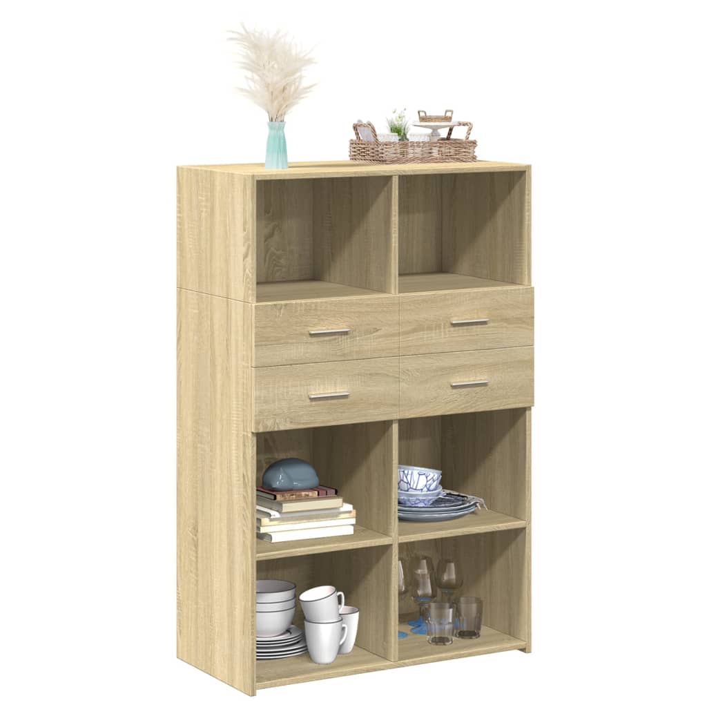 Bokhylle Sonoma Eik 80x42,5x124 cm