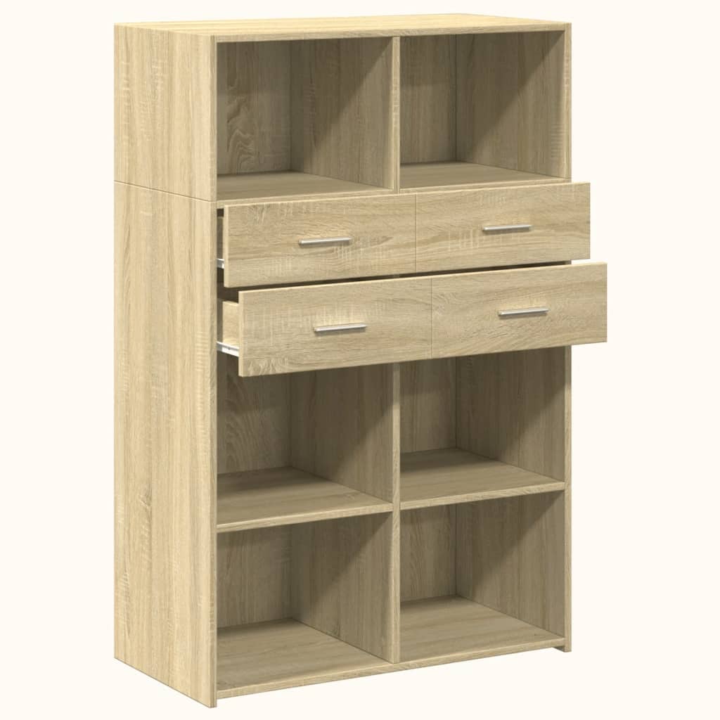 Bokhylle Sonoma Eik 80x42,5x124 cm