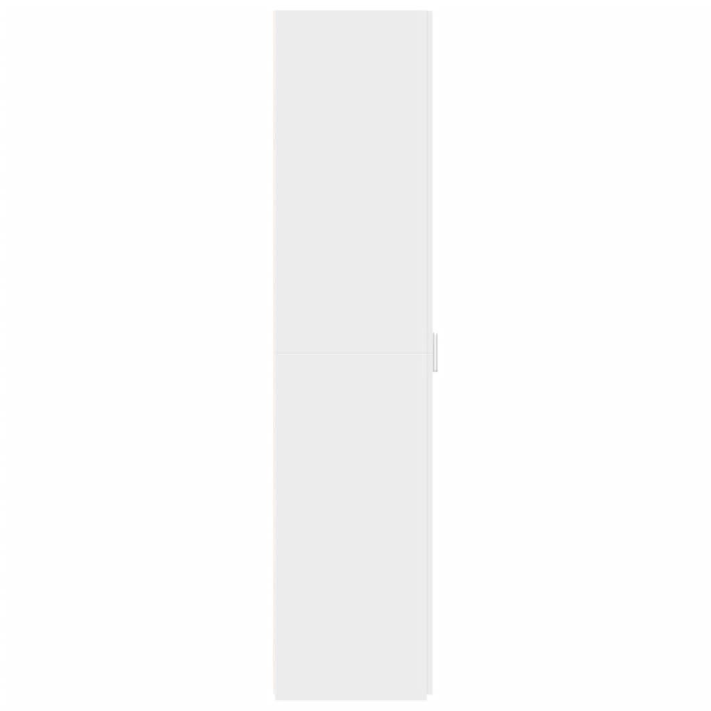 Bokhylle Hvit 30x42,5x185 cm