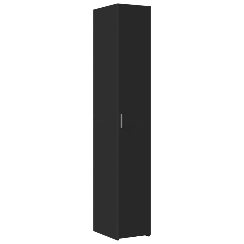 Bokhylle Svart 30x42,5x185 cm