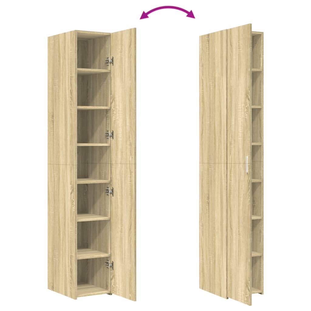 Bokhylle Sonoma Eik 30x42,5x185 cm