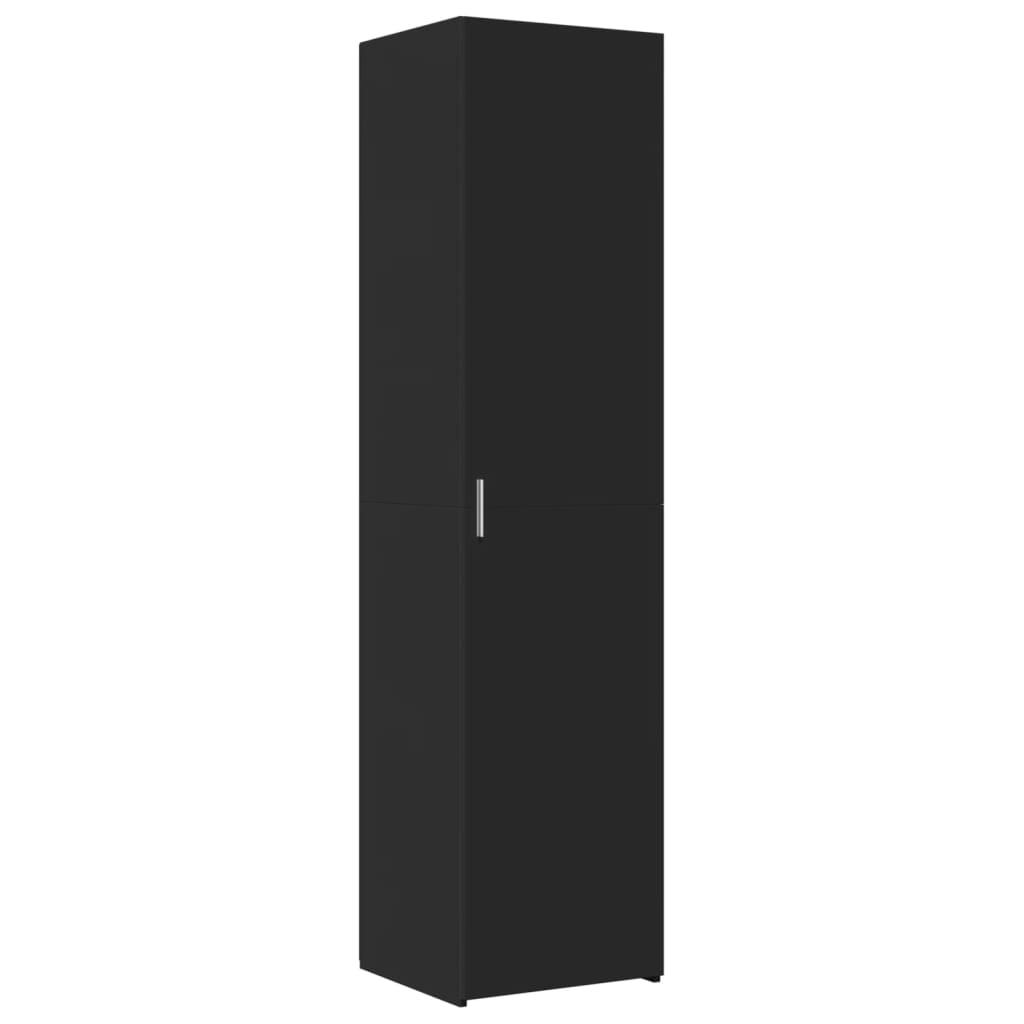 Bokhylle Svart 45x42,5x185 cm