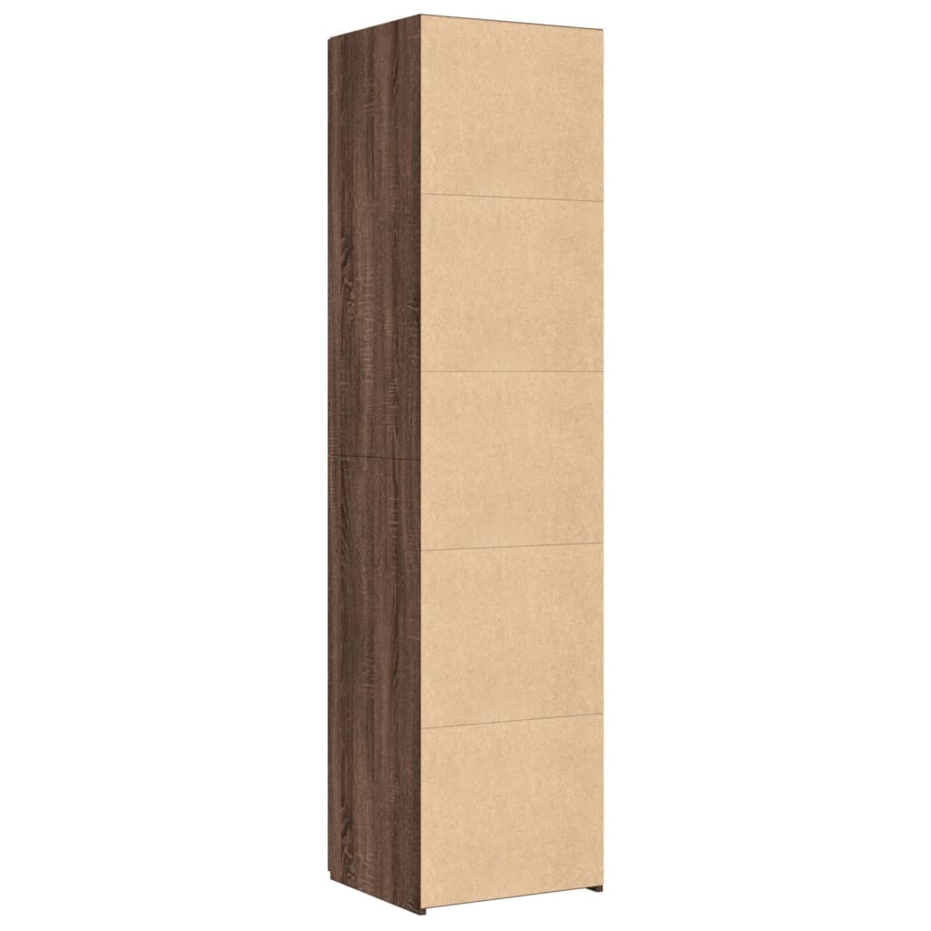 Bokhylle Brun Eik 45x42,5x185 cm