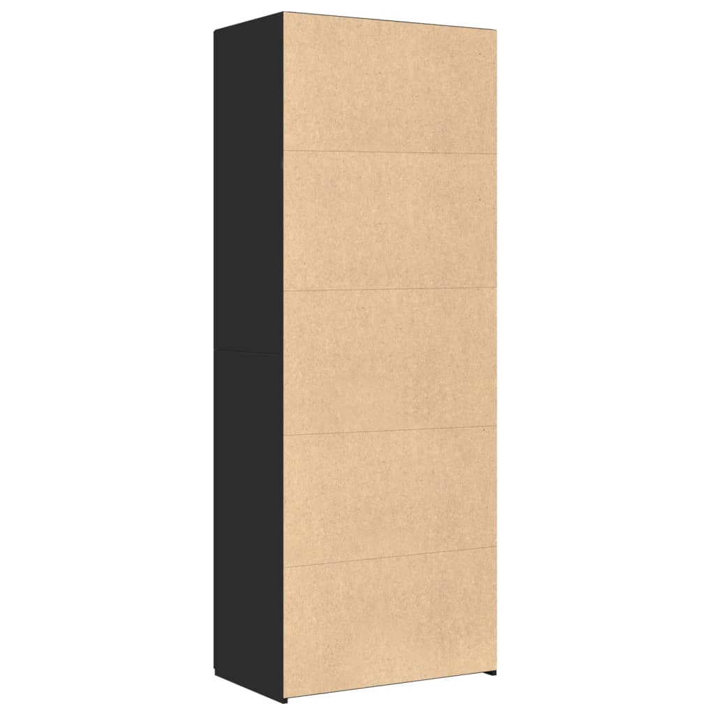 Skap Svart 70x42,5x185 cm