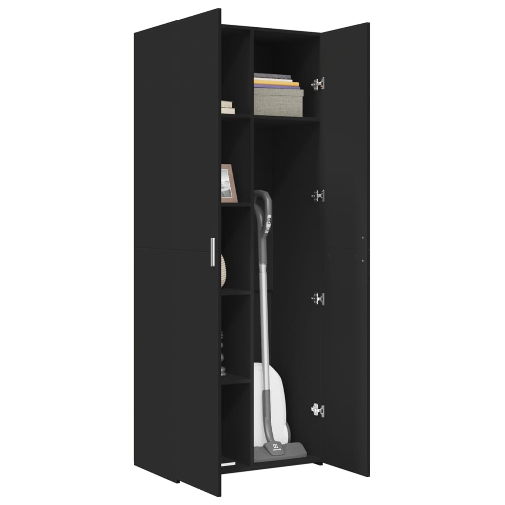 Skap Svart 70x42,5x185 cm