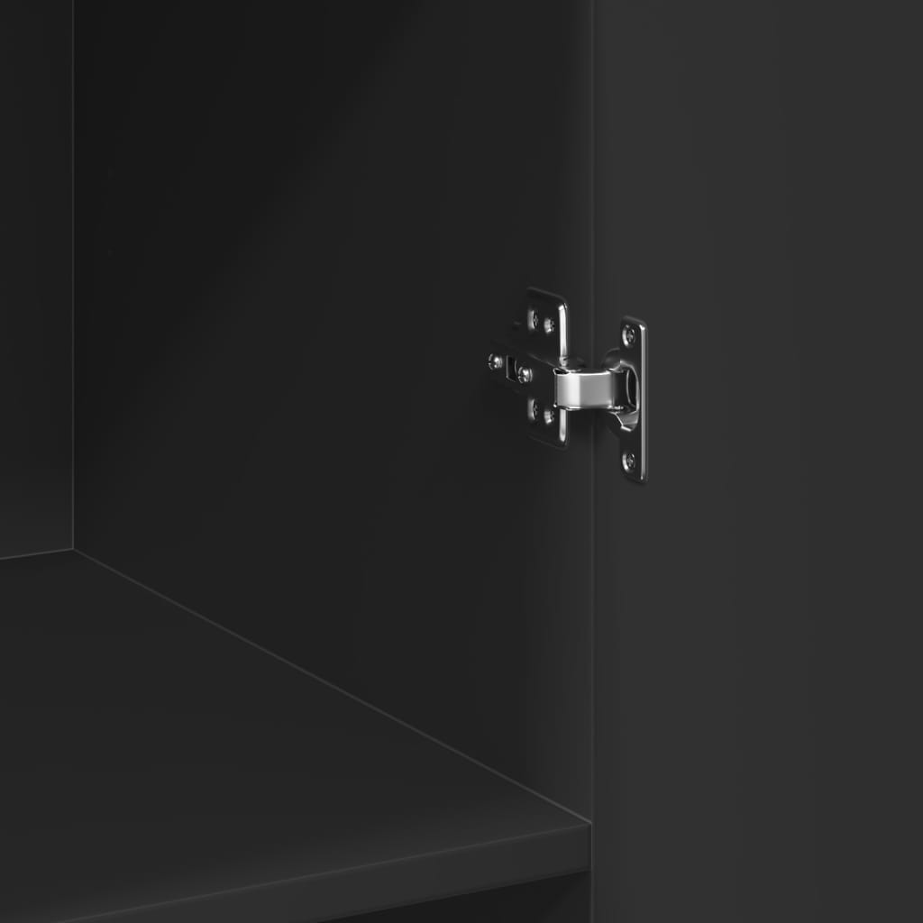 Skap Svart 70x42,5x185 cm