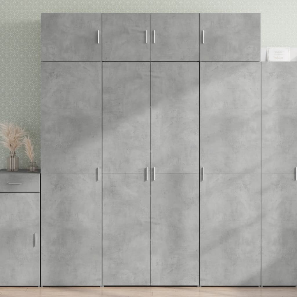 Skap Betonggrå 80x42,5x185 cm