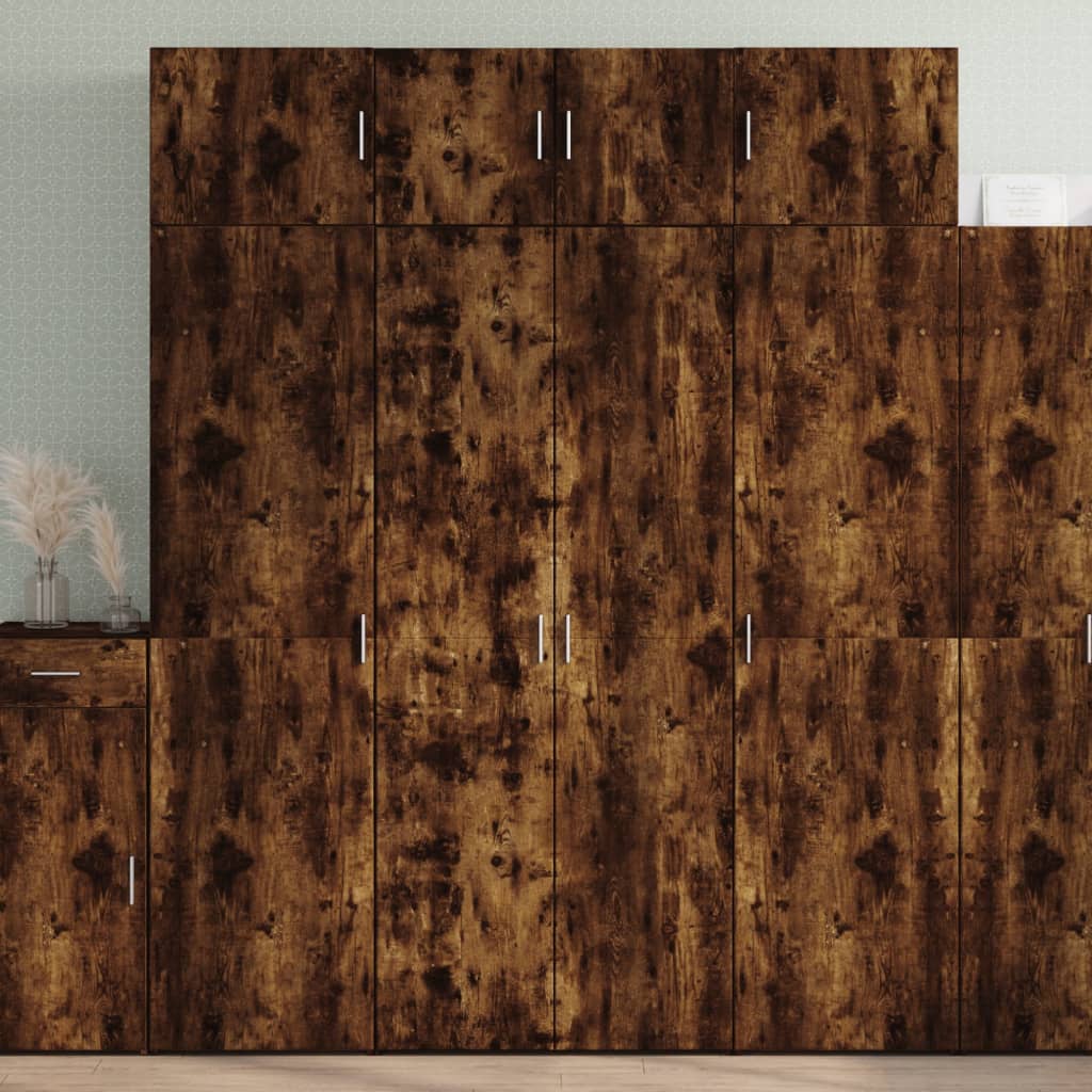 Skap Røkt Eik 80x42,5x185 cm