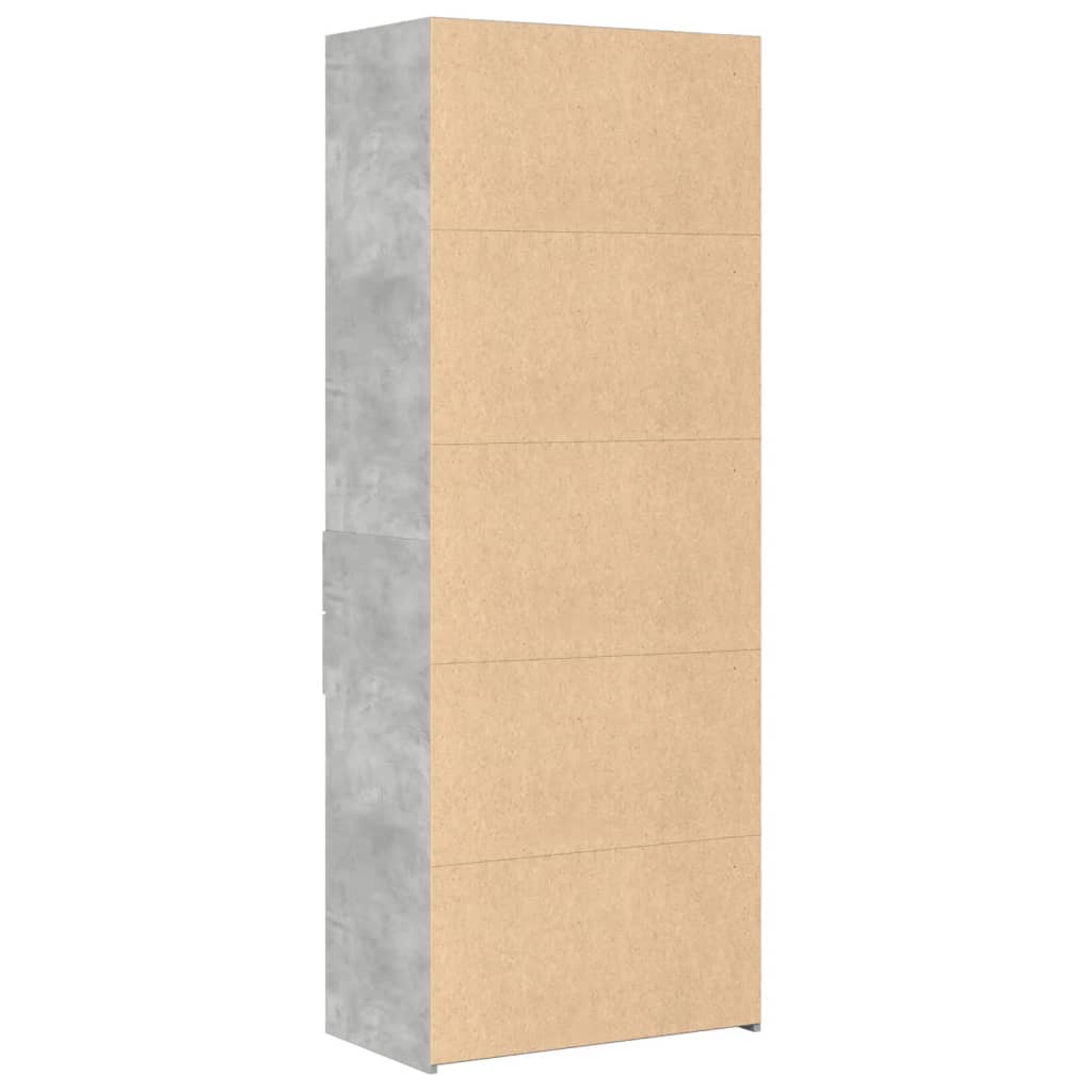 Skap Betonggrå 70x42,5x185 cm