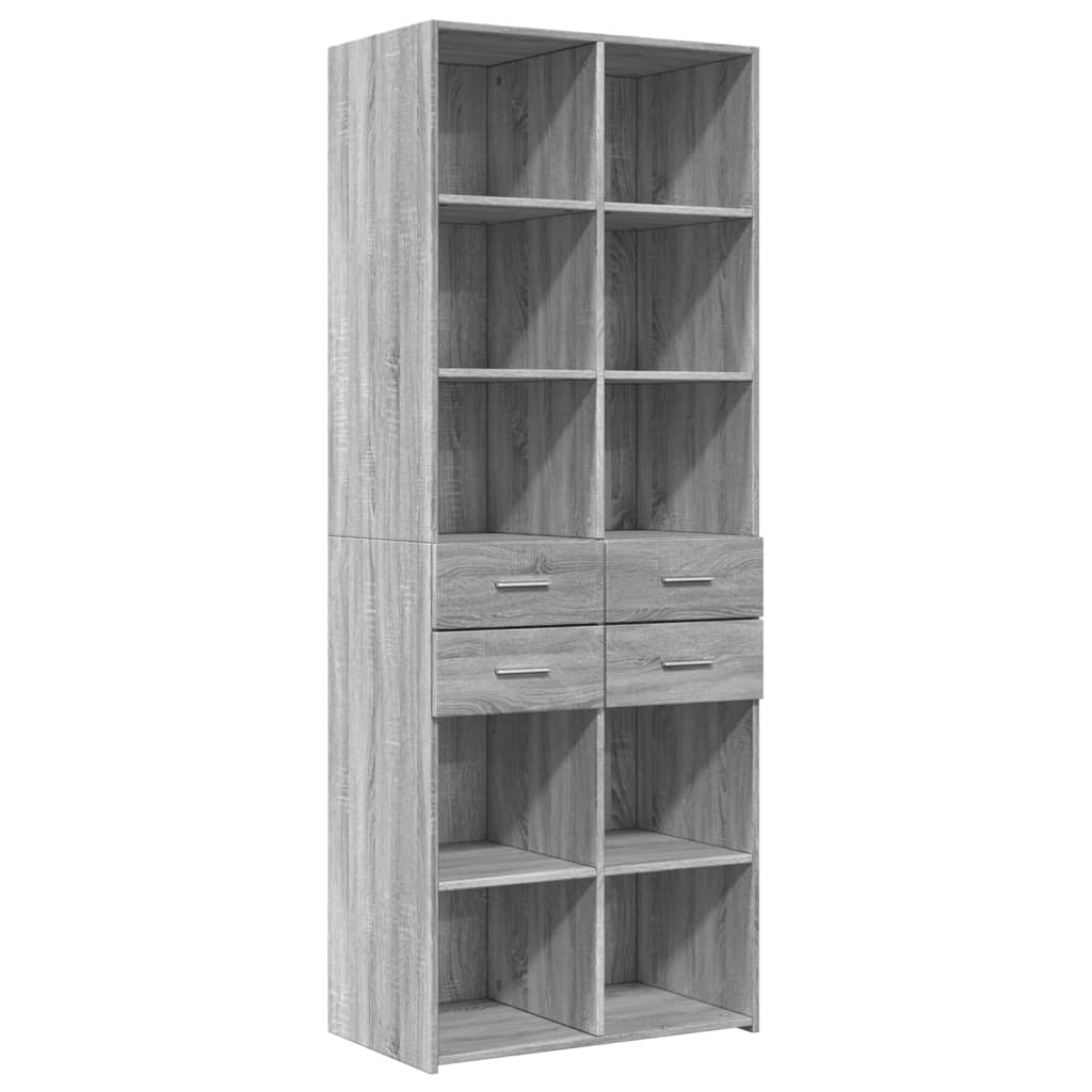Skap Sonoma Grå 70x42,5x185 cm