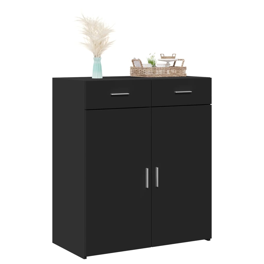 Skjenk Svart 80x42,5x93 cm