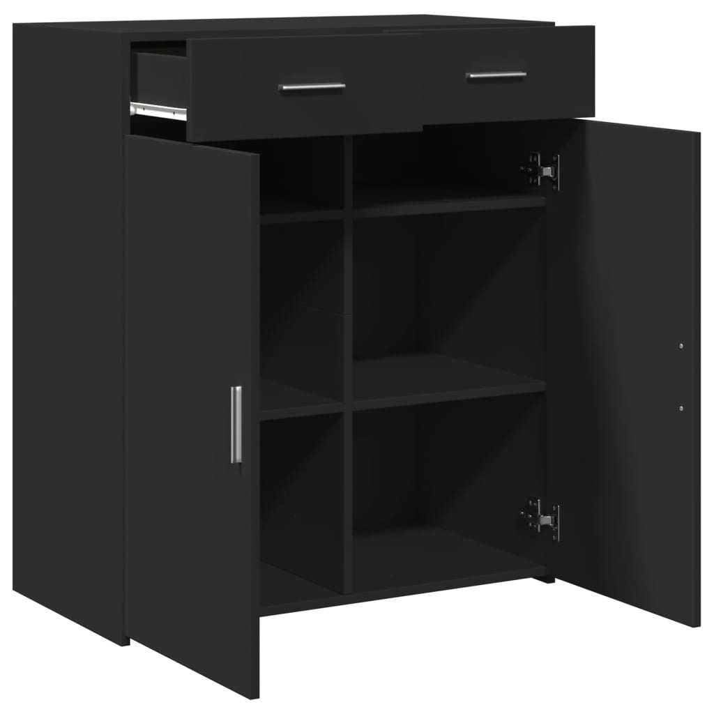 Skjenk Svart 80x42,5x93 cm