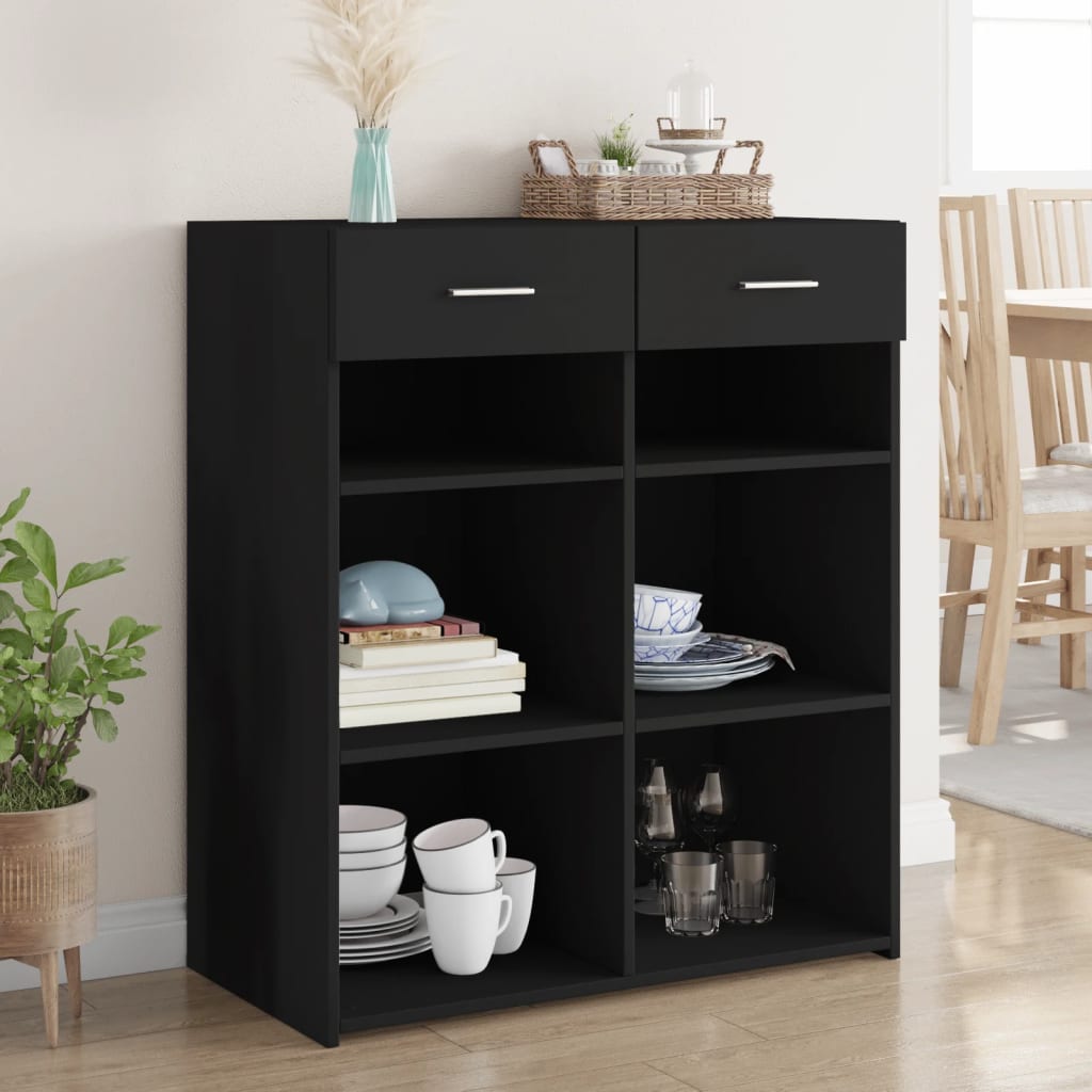 Skjenk Svart 80x42,5x93 cm