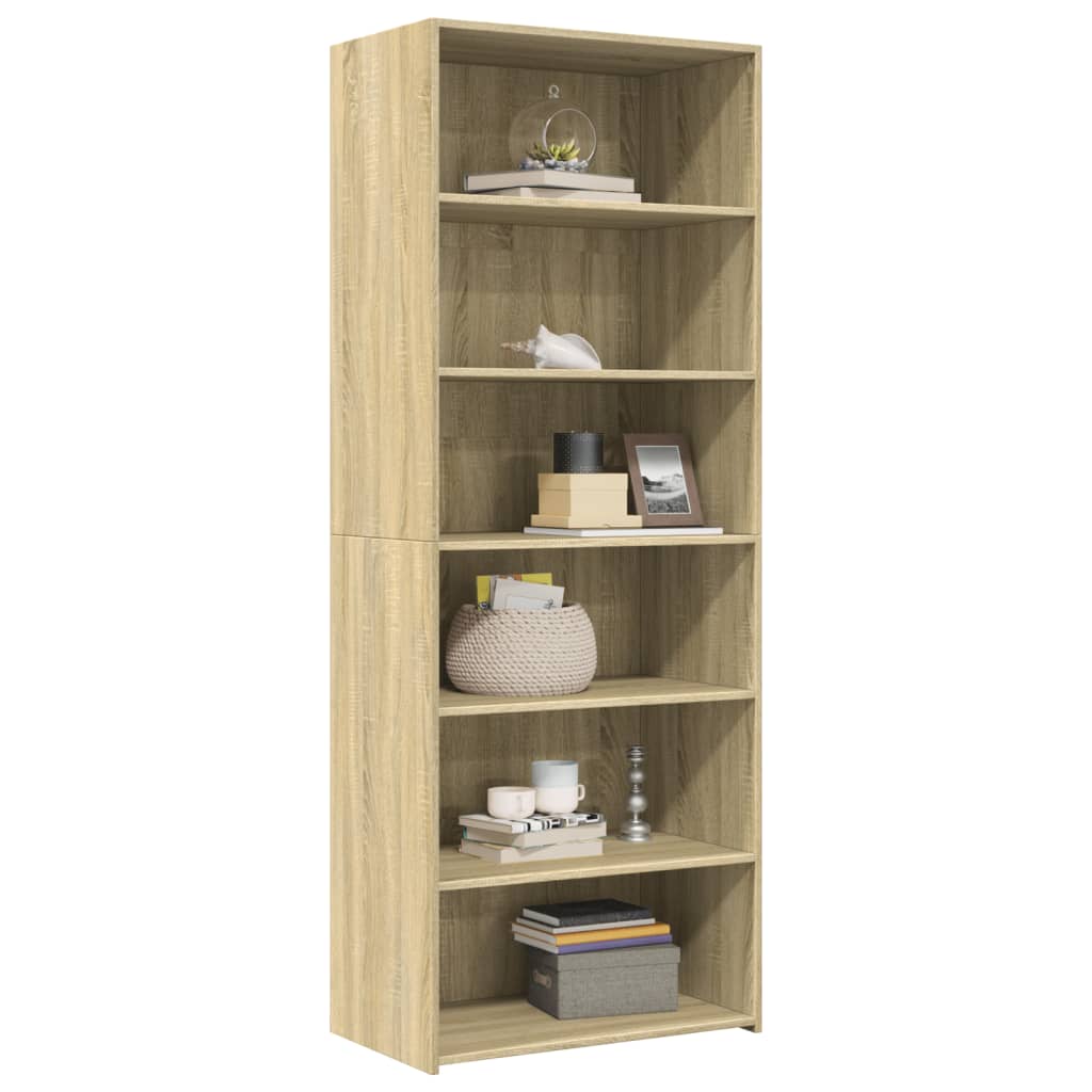 Bokhylle Sonoma Eik 70x41x185 cm