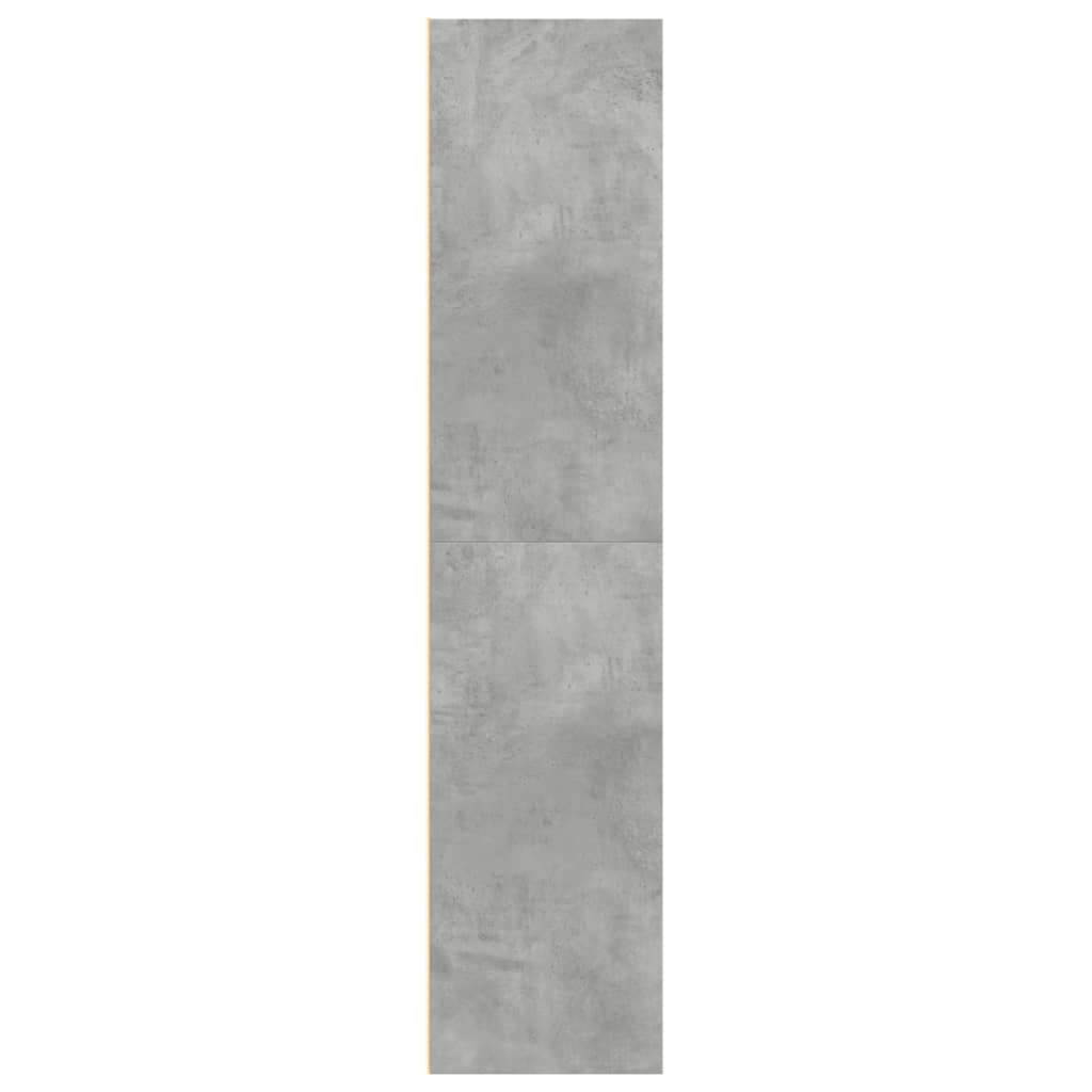 Bokhylle Betonggrå 70x41x185 cm