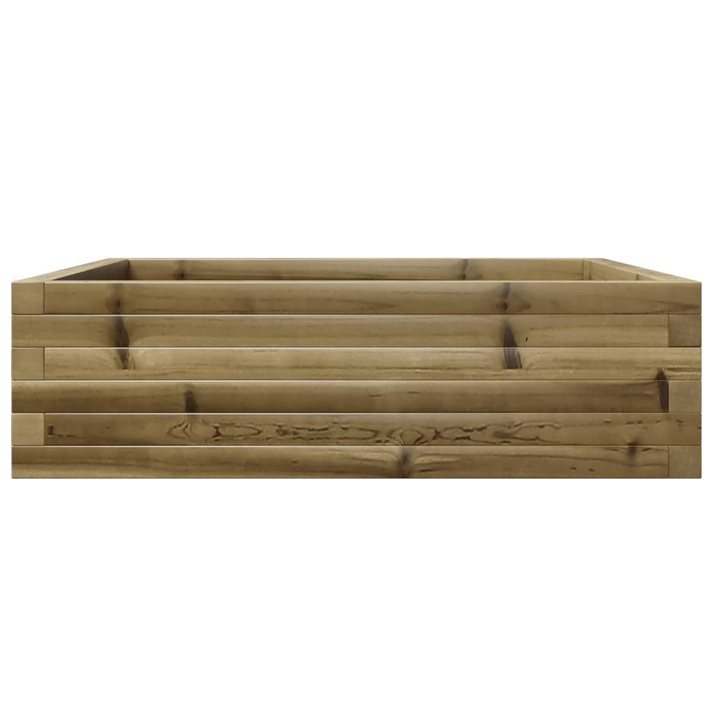 Utendørs Blomsterkasse Plantekasse Tre 80x80x23 cm impregnert furu