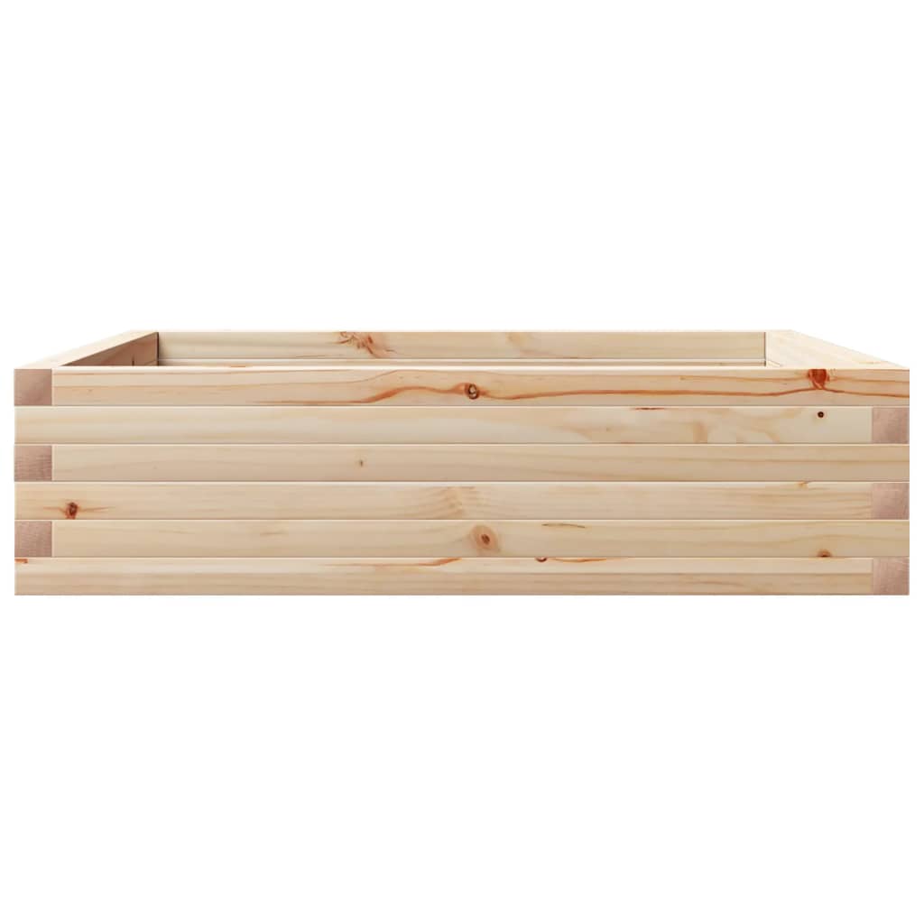 Utendørs Blomsterkasse Plantekasse Tre 90x90x23 cm heltre furu