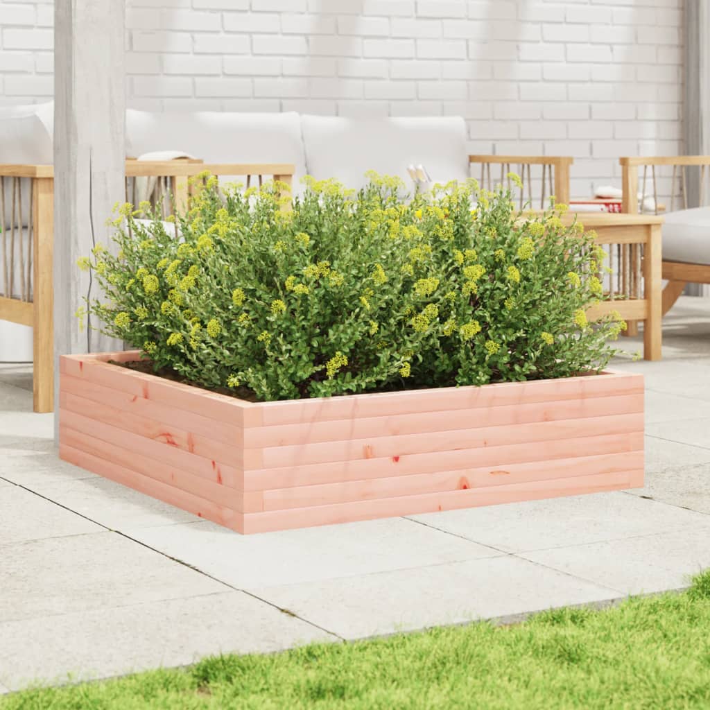 Utendørs Blomsterkasse Plantekasse Tre 90x90x23 cm heltre douglasgran