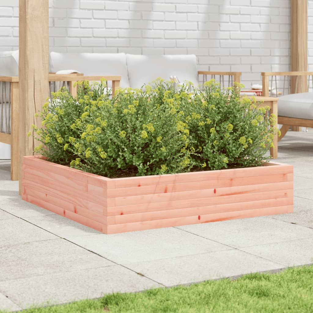 Utendørs Blomsterkasse Plantekasse Tre 100x100x23 cm heltre douglasgran