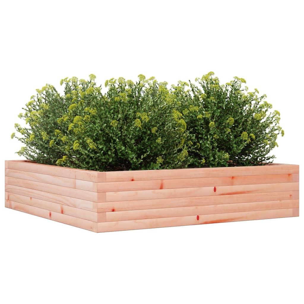 Utendørs Blomsterkasse Plantekasse Tre 100x100x23 cm heltre douglasgran