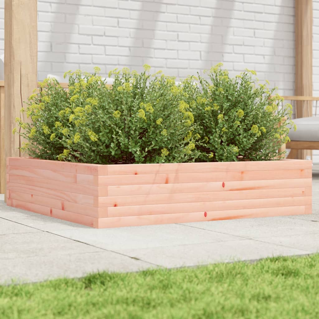 Utendørs Blomsterkasse Plantekasse Tre 100x100x23 cm heltre douglasgran