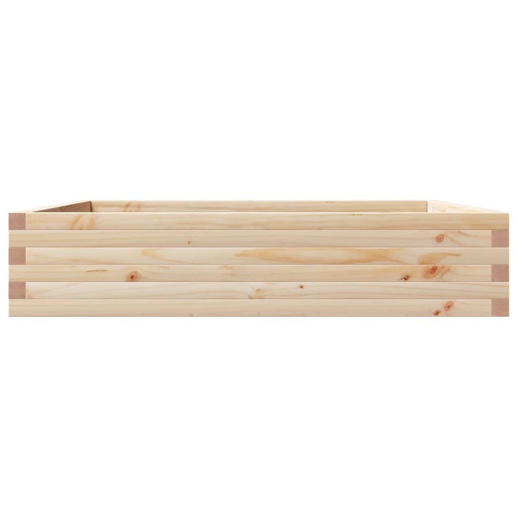 Utendørs Blomsterkasse Plantekasse Tre 110x110x23 cm heltre furu