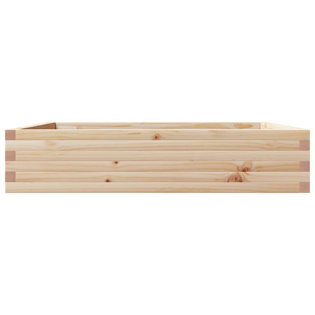 Utendørs Blomsterkasse Plantekasse Tre 110x110x23 cm heltre furu