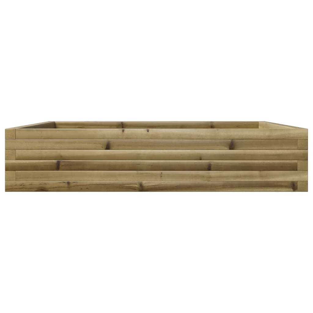 Utendørs Blomsterkasse Plantekasse Tre 110x110x23 cm impregnert furu