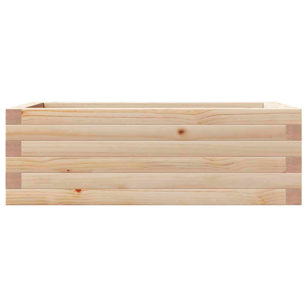 Utendørs Blomsterkasse Plantekasse Tre 70x40x23 cm heltre furu